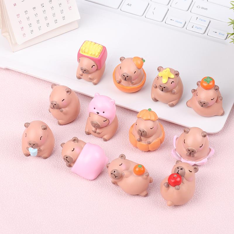 1Pc Cute Anime Capybara Blind Box Simulation Animal Cartoon Figure Toys Doll Children Girls Birthday Christmas Gift