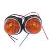 2Pcs Front/Rear Amber Indicator Lamps Lights For Land Rover Classic Mini Lucas L594