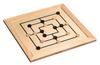 Philos Wooden Game Compendium Games Set 23 см Девять игральных карт для детей и взрослых - 8-в-1 - - Шахматы, Нарды, Шашки, Мужские