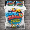 Super Zings 3D НОВЫЙ Пододеяльник Наволочка Комплект Постельного Белья Взрослый Мальчик Девочка Спальня Декор Дети Односпальный Двуспальный Большой