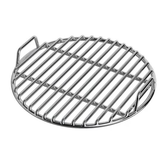 Круглая решетка для гриля из нержавеющей стали, очень толстая, запасная кулинарная решетка для угольного гриля, костра, равномерное распределение тепла, аксессуар для уличного гриля