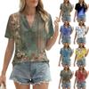 Womens Summer Tops Short Sleeve V Neck Shirts Loose Casual T-Shirts