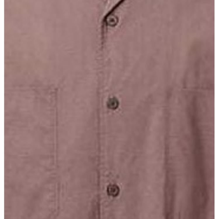 Uniqlo SS24 Серия U Однотонная Рубашка на Пуговицах с Длинным Рукавом Мужские рубашки Коричневый 464936-36