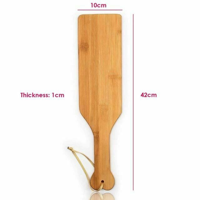Large 42Cm Natural Bamboo Spanking Paddle Impact Toy Fetish Paddles