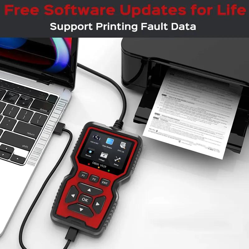 OBD2 сканер Live Data Professional Mechanic OBDII диагностический код считыватель инструмент для Check Engine Light