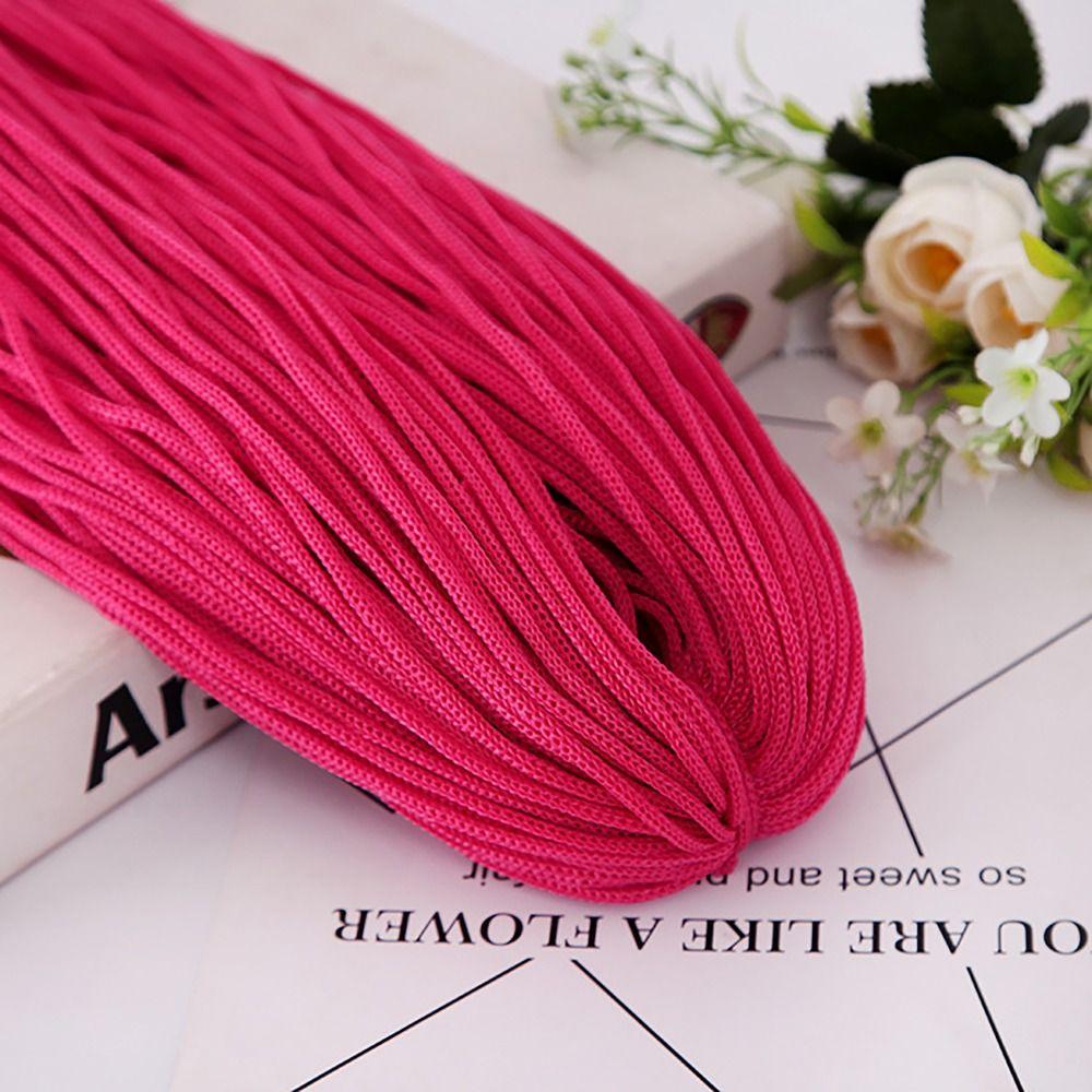 Textured 200M 3mm DIY Macrame Rope Hand-Woven Hat Bag Shoe Doll Nylon Cord Hollow Line Handicrafts Thread