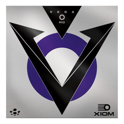 XIOM Vega O Mid Inner Soft Сбалансированная накладка для настольного тенниса, Черная, 2.1 (850051)