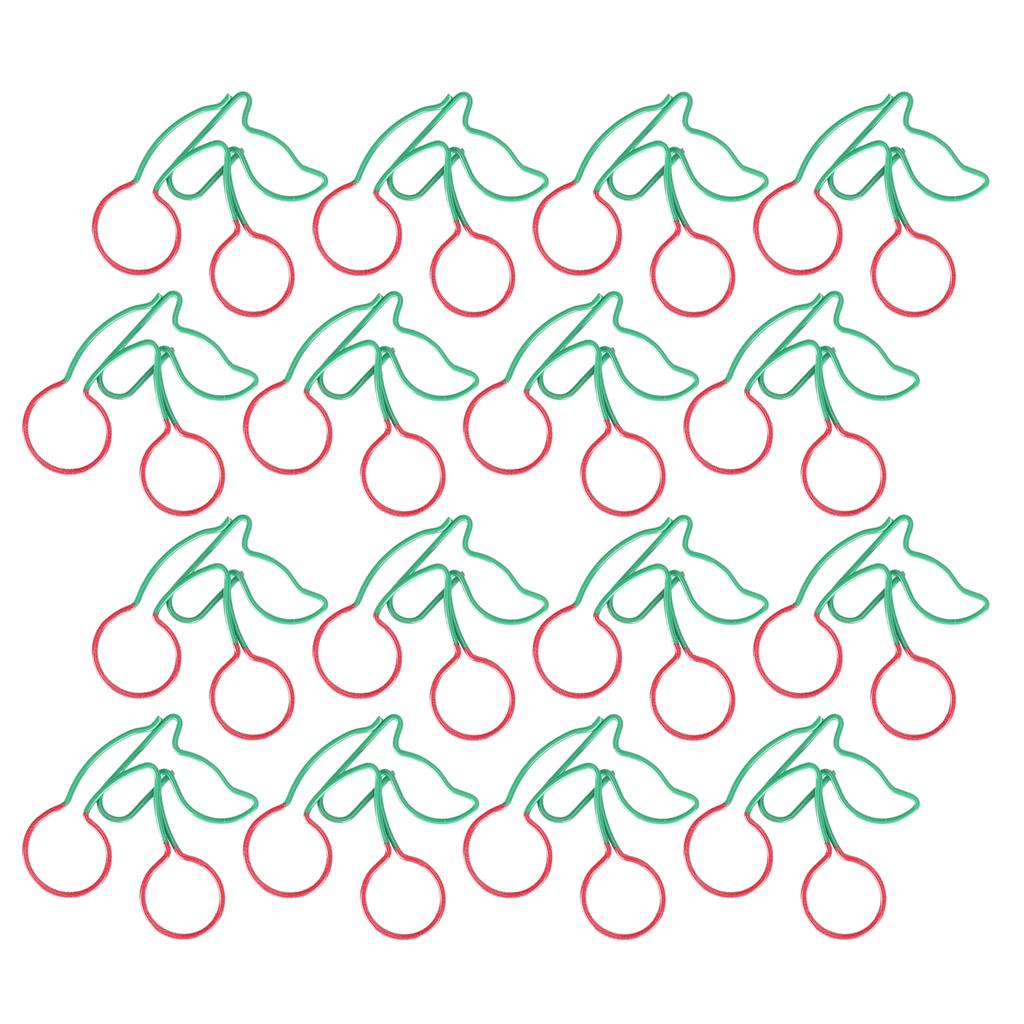 20 шт. Скрепки Закладки Клипсы для Планера В форме Фруктов Двухцветные Булавки Офисные Принадлежности Школьные Подарки