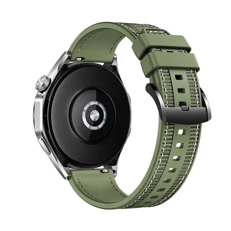Ремешок для часов из плетеного нейлона 22 мм для Huawei Watch GT4, браслет для Huawei Watch4 GT3 Pro