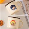 Cartoon Girl Single Cup with Mug Cute Office Cup Opening Small Gift Ceramic Cup Dormitory Water Cup