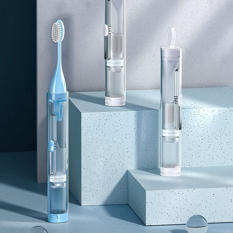 Дорожные зубные щетки и зубные пасты All In One Carry Dental Kit Мини Компактный Портативный Офисный Складной Набор Зубных Щеток