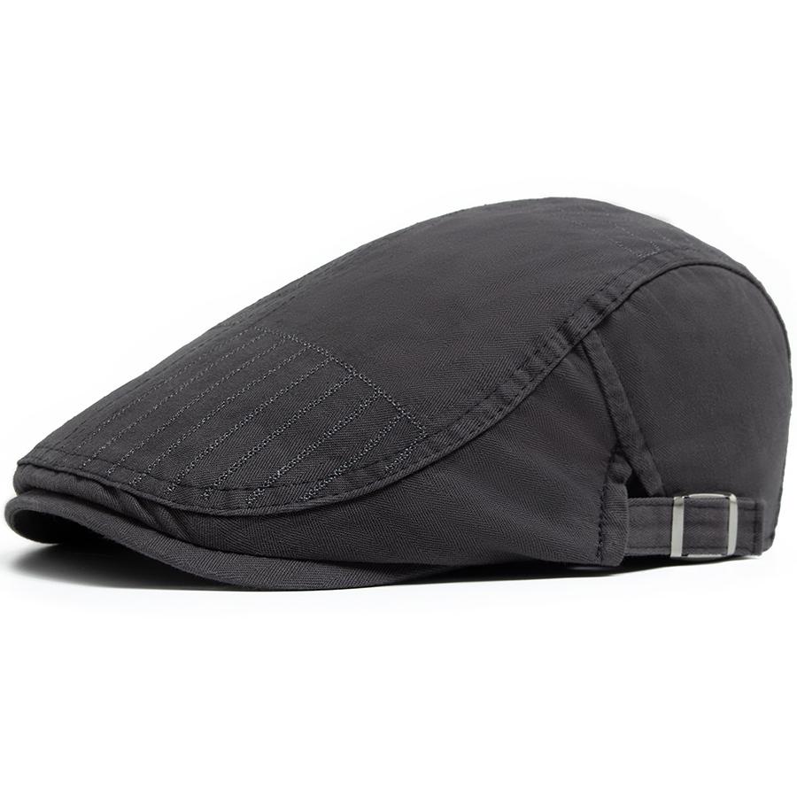 Summer Men Cotton Thin Flat Hat Fashion Plaid Embroidery Women's Berets Casual Newsboy Caps Spring Sun Visor Hats Unisex Gorras