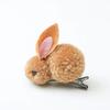 Cute Hair Ball Rabbit Hair Clip Children's Girl Animal Hairpins Korea Simple Hair Accessories Headwear Hairpin