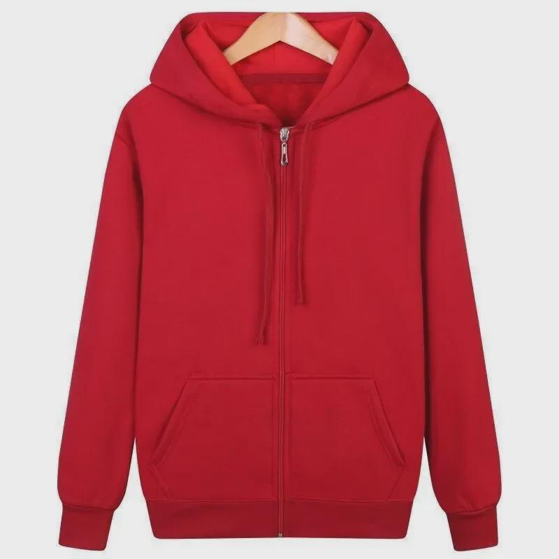 Мужской кардиган Youth Plus Velvet с капюшоном на молнии - осенне-зимняя куртка для мужчин и женщин