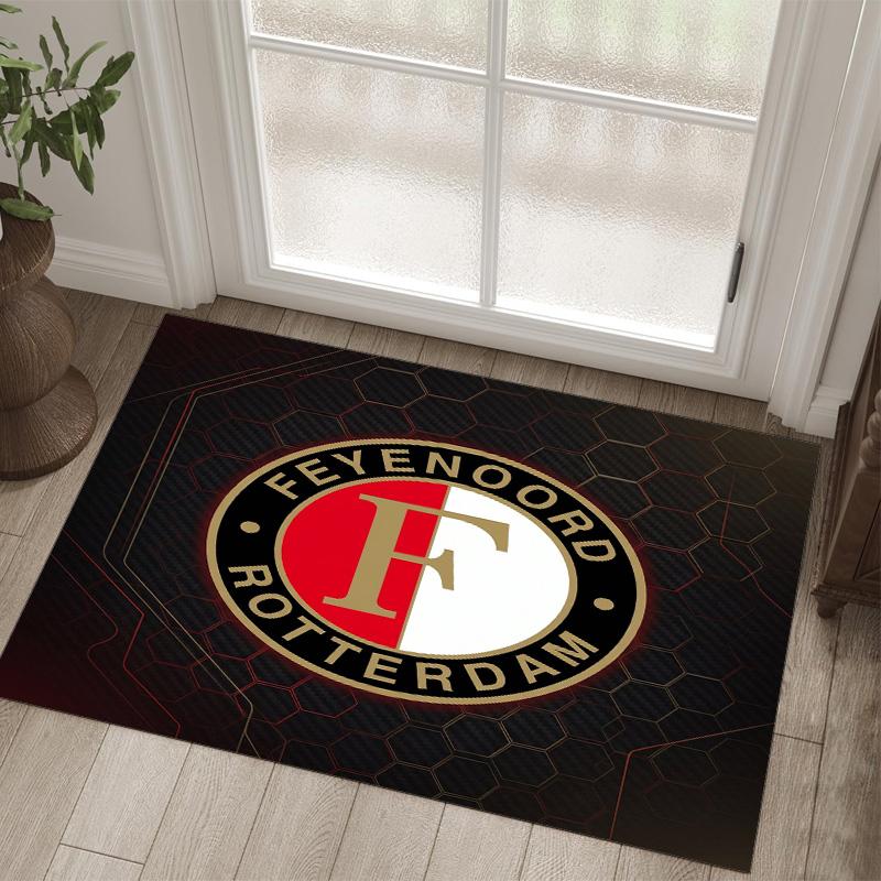 Feyenoord Design Crystal Velvet Carpet Cozy Non?Slip Printed Rug For Bedroom Living Room Entrance