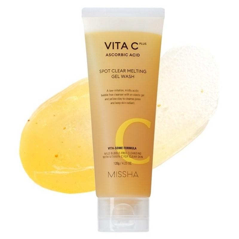 Missha Vita C Plus Гель-пенка для очищения пор с витамином С, 120 г, 1 шт