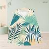 Girls Long Sleeve Hooded Sweatshirt Abstract Leaf Printed Green Casual Pullover