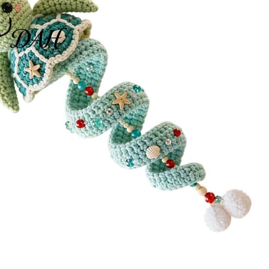 Crochet Supplies for Travel Ocean Animal Spiral Kit, DIY Coastal Hanging Ornament Beginner Craft Crafting Set with Yarn Kit And Accessories