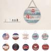 Independence Day Wooden Door Signs Wreath Decorations Door Hanging Wall Hanging Home Decoration