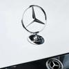 Автомобильная наклейка Новая 2025 Для Mercedes Benz 3D Металлическая эмблема-значок на капот автомобиля для Mercedes Benz W202 W203 W204 W205 W208 W2