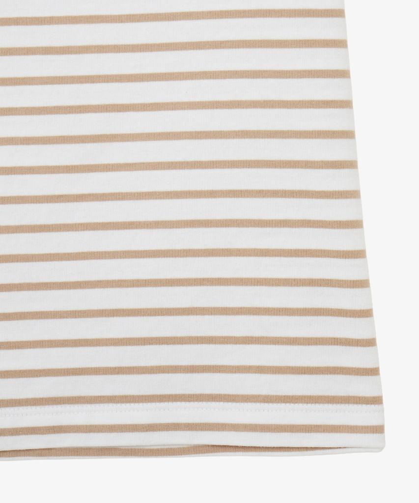 LACOSTE Женская полосатая футболка с коротким рукавом Tf262E-56G 02S
