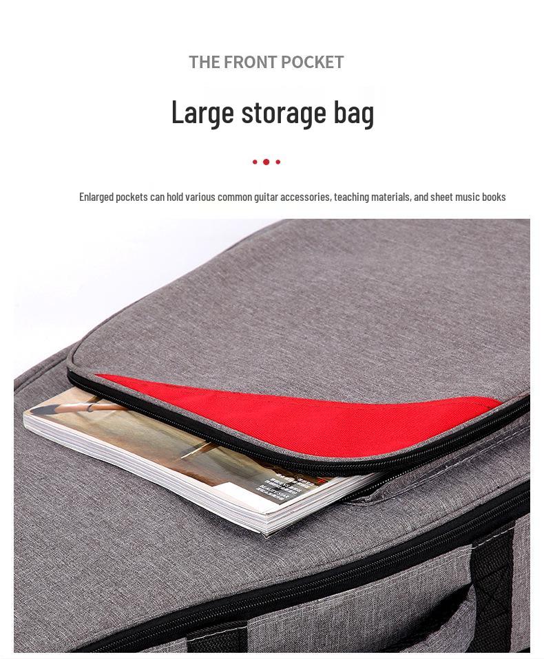 Рюкзак для акустической гитары 40/41 дюйма, толстый, с мягкой подкладкой, с двойными плечевыми ремнями