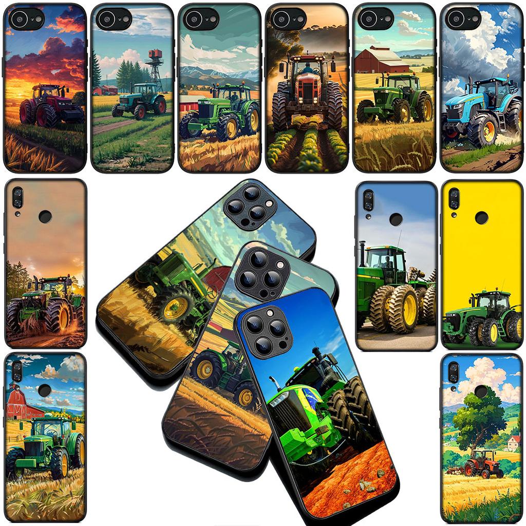 Farm Vehicle Tractor Silicone Cover for OPPO A80 A40 A18 A16 A17 A15 A38 A78 A79 A54 A57 A58 A60 4G 5G Coque Phone Case