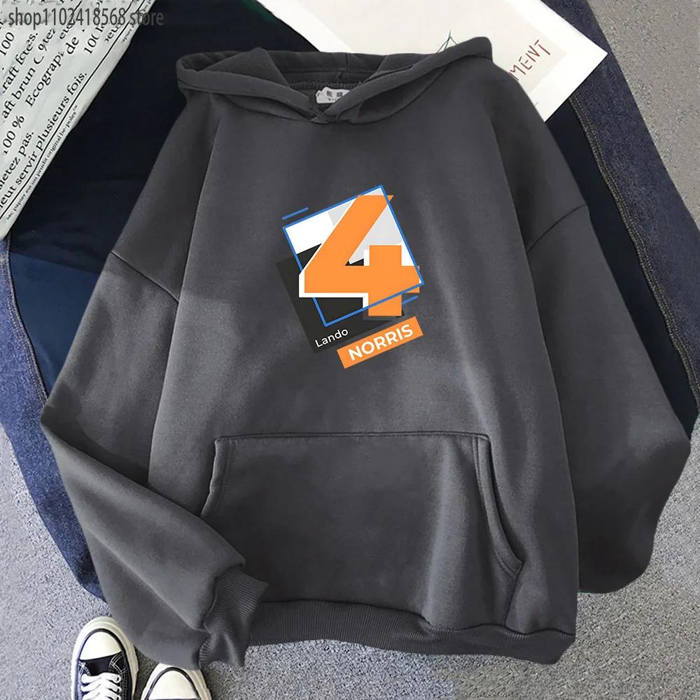 Мужская одежда F1 Hoodies Number 4 Sweatshirt Y2k Clothes Осень Зима Женская Унисекс Streetwear Длинный рукав Top