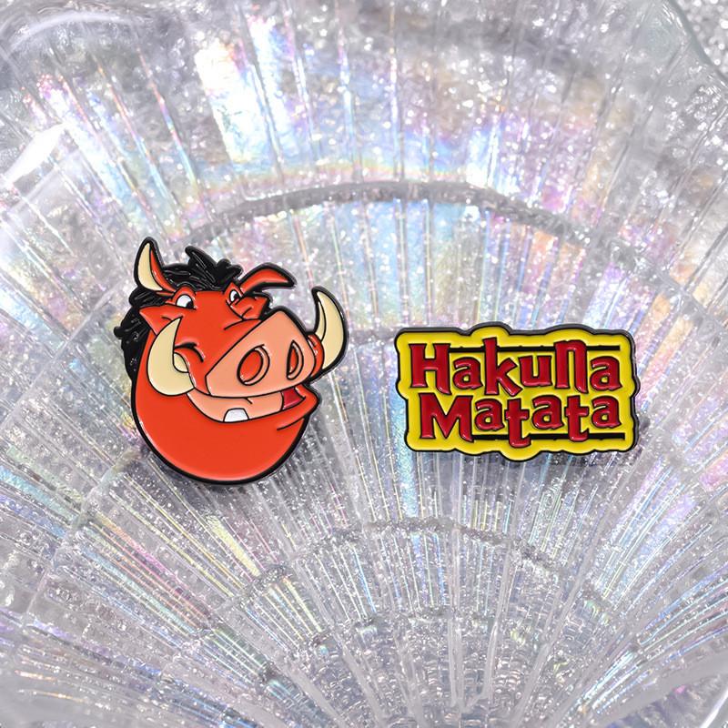 Уникальная мультяшная брошь в виде животного из сплава для стильного унисекс-украшения в летней моде 2024 года