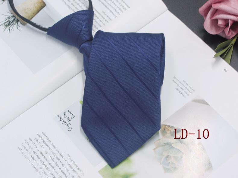 Мужской деловой галстук-молния, 8 см, в красную и черную полоску