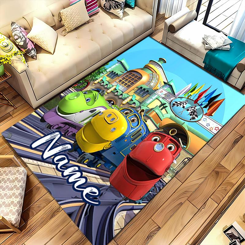 Custom personalization Chuggington Area Rug - Perfect For Kitchen, Bathroom,Laundry Room Decor Large Size Available,Gift All Seasons