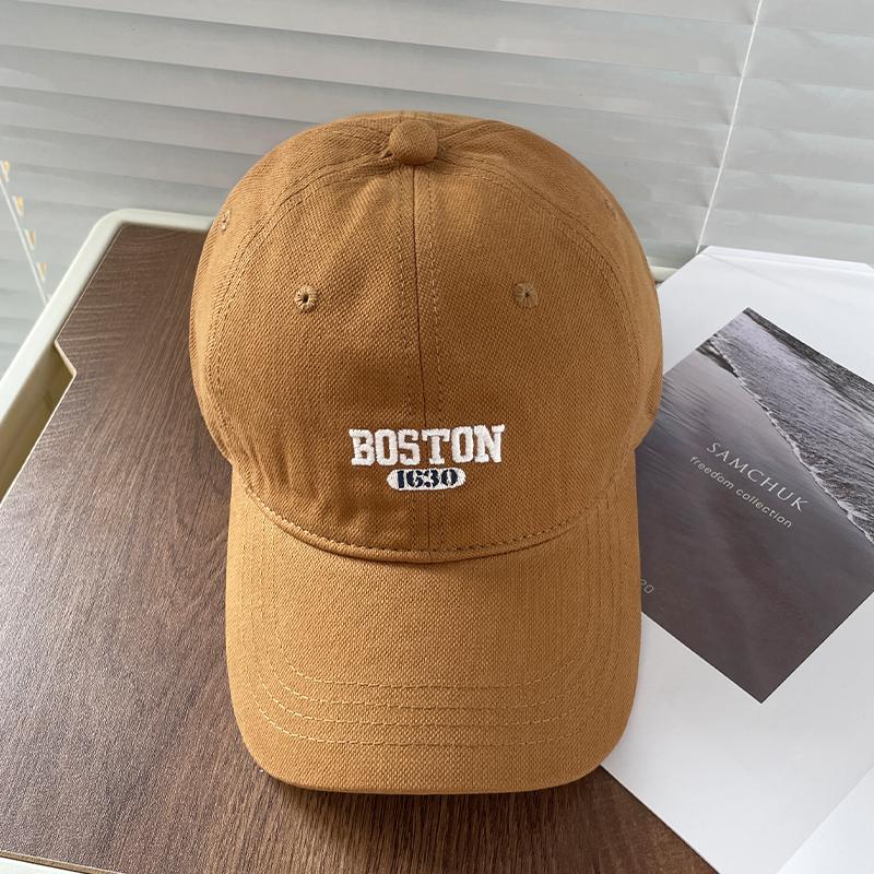 Кепка BOSTON с вышивкой для мужчин и женщин, мягкая кепка-утка для четырех сезонов, для путешествий, походов, на открытом воздухе