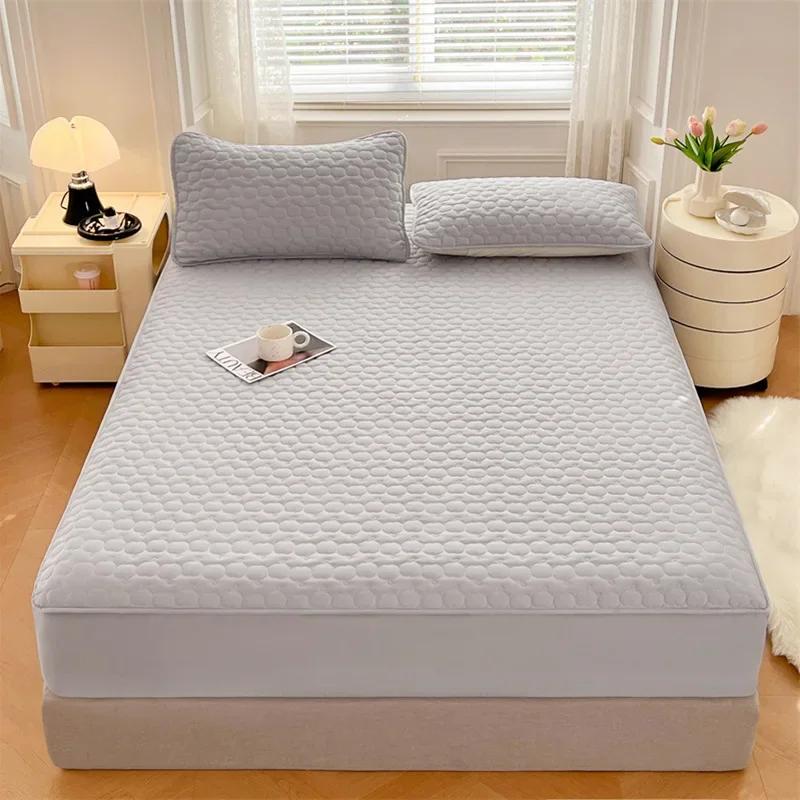 Новый класс А антибактериальный водонепроницаемый четырехсезонный хлопковый наполнитель с утолщенной простыней защитный чехол для матрасов