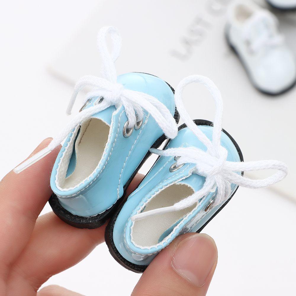 Fashion for 1/6 Doll Gifts Mini Clothing Doll Shoes Doll Accessories Bright Leather Shoes