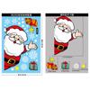 Christmas Decoration Window Stickers Cartoon Elk Santa Claus Snowman Xmas Mirror Stickers Merry Christma Sticker New Year