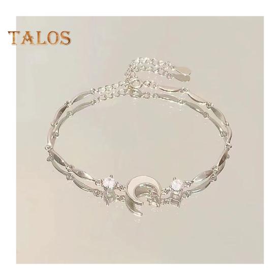 Женский браслет с блестящими кубическими цирконами в форме цветка, регулируемая длина, милый браслет, универсальный модный аксессуар