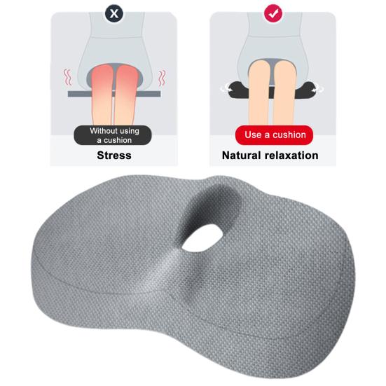 Подушка для ягодиц Геморрой Подушка для сиденья Не забитая Копчик Снятие давления Поддержка пены с эффектом памяти