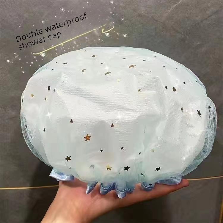 Waterproof Women's Shower and Dustproof Cap for Bathing, Makeup, Kitchen, and Household Use