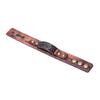 Men Women  Alloy Buckle Wide Cuff Bracelet Wrap Bangle Leather Wristband Punk Snap Bracelet