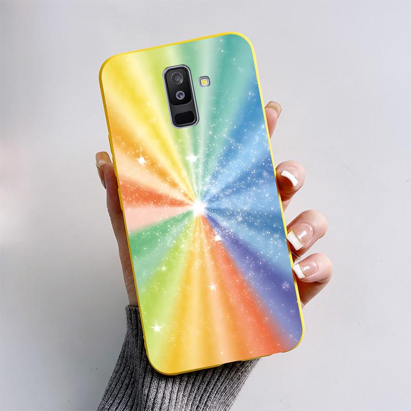 Чехол для Samsung A6 2018 Чехол A 6 A600F Мультяшный Кот Лиса Мягкий Силикон ТПУ Чехол для Телефона для Samsung Galaxy A6 Plus 2018 A605F Чехол