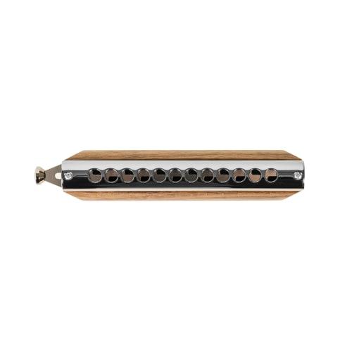 SUZUKI Gregor Series Chromatic Harmonica with Wooden Cover, G-48W