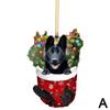 Creative Christmas Tree Pendants Car Interior Decorations Dog Cute Christmas Pendants A Bag New Car Decorations Year In Han H9E6
