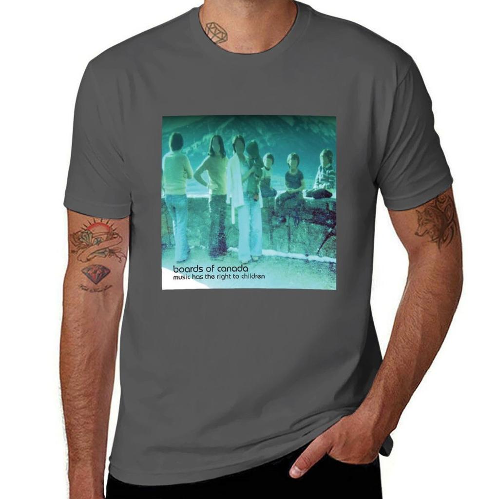 Boards of Canada music has the right to children T-Shirt Christmas Casual Short Sleeve Top