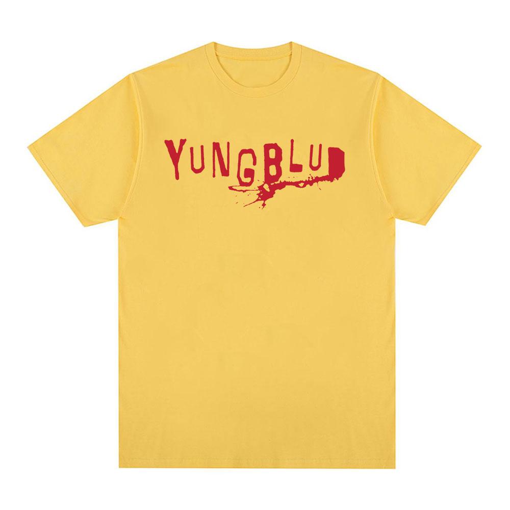 Певец Yungblud Тот же стиль Мерч Розовые Футболки Подарки для Фанатов Мужская Одежда Мода Короткий Рукав Хлопок Летняя Оверсайз Футболка