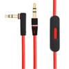 Replacement Earphone Cable For Beats Mixr/Solo Hd Headphones With Remote Control Talk And Volume +/- Male-Male Audio Wire T84D