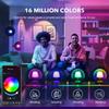 Умная светодиодная лампа E27 Управление через WiFi/Bluetooth Приложение Диммируемая Светодиодная лампа 220В Для дома Спальни Регулируемая 16 миллионов цветов
