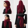 Solid Color Silk Scarves Thin Soft Fabric Bandana Scarf Elegant Square Scarves  Head Covering