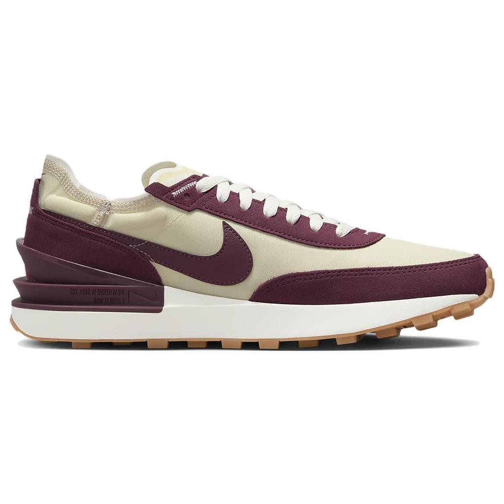 Nike Waffle One SE Night Maroon Мужские кроссовки Крем Кокосовое молоко Парус DQ7685-102