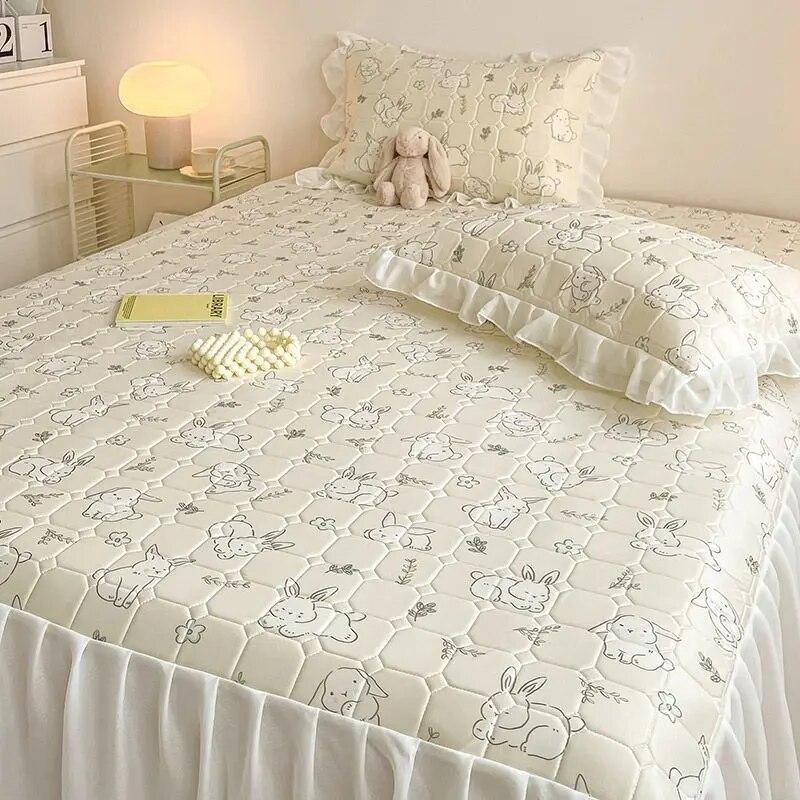 Корейский летний охлаждающий латексный тонкий комплект одеял с кондиционером, простыня с наволочками, роскошный комплект постельного белья размера «queen-king-size»