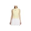 Court Slam Logo Color Block Crew Neck Vest Women Tops Soft-Yellow FD5636-722